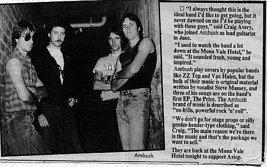 Ambush new line up 1985